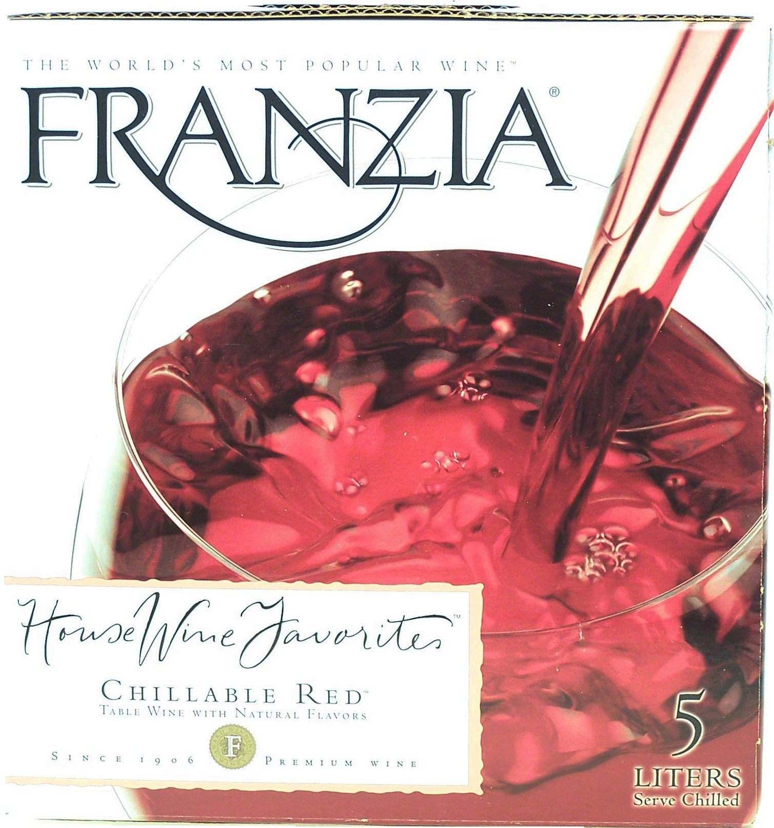 Franzia House Wine Favorites chillable red table wine with natural flavors Full-Size Picture